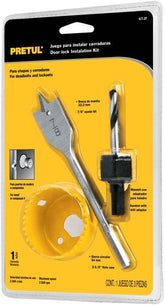 Juego de 3 piezas para instalar cerraduras pretul